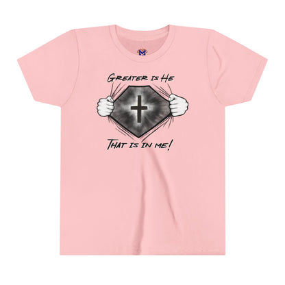 Greater Is He- YOUTH (Available in more colors)