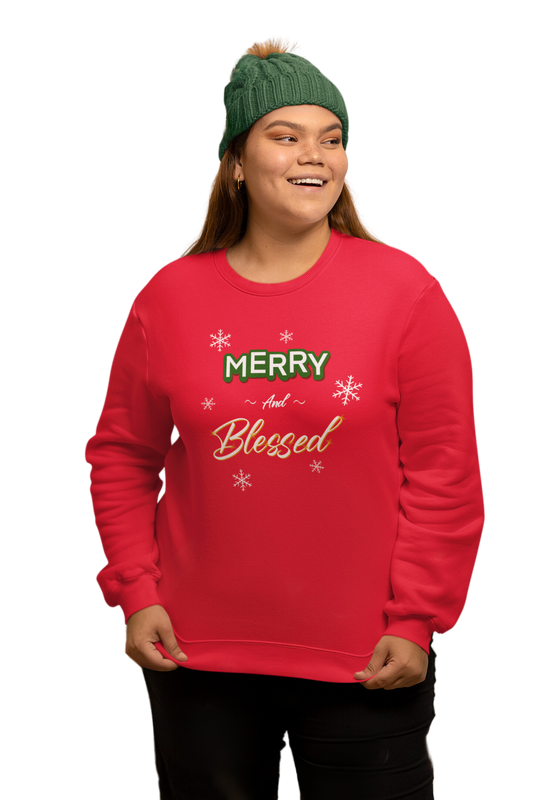 Merry & Blessed-Sweatshirt (Available in more colors)